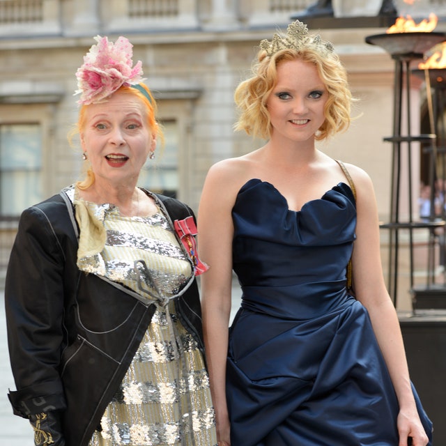 Designer Vivienne Westwood and model Lily Cole attend A Celebration of the Arts on May 23 2012 in London England.nbsp