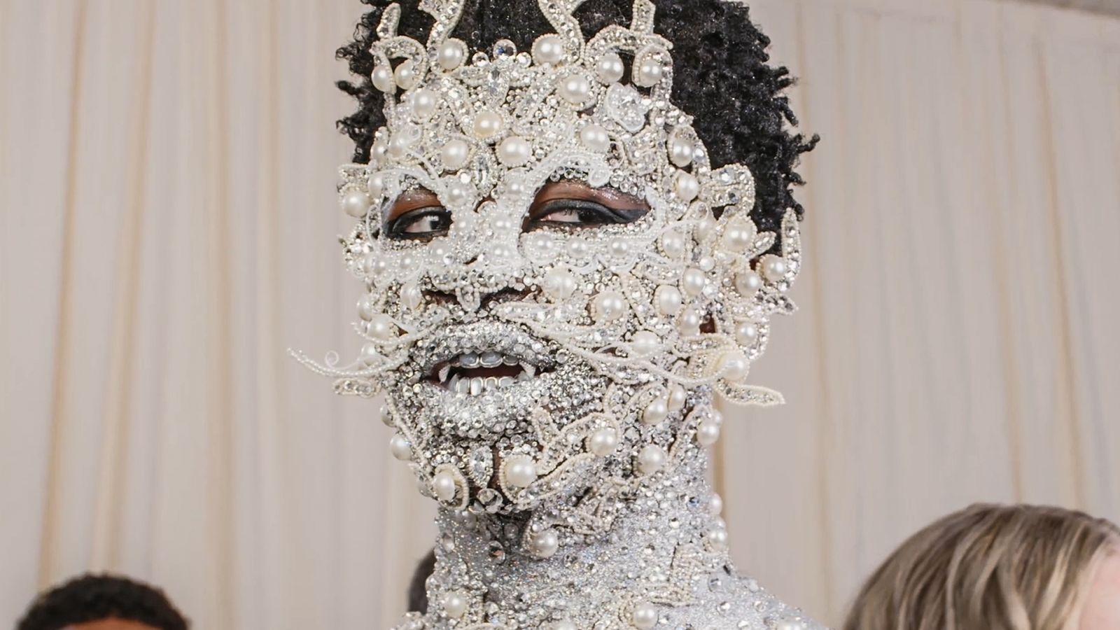 Lil Nas X Arrives at the Met Gala in Head-to-Toe Silver